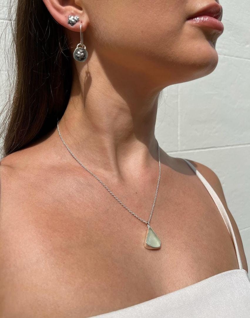 Sacred Heart Charm Dangle Earrings