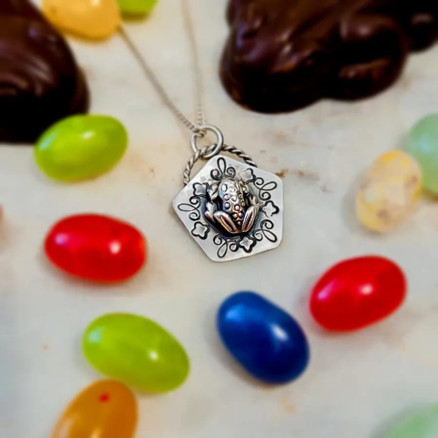 Chocolate Frog Card necklace