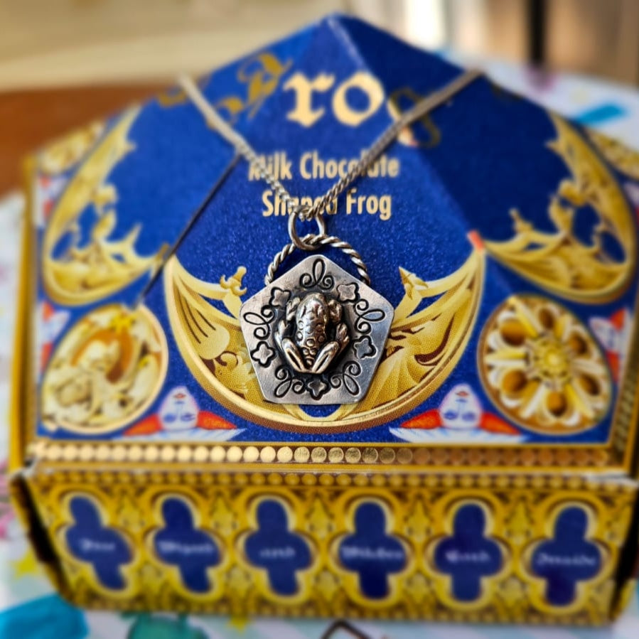 Chocolate Frog Card necklace